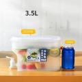 3500ml Refrigerator Cold Water Kettle Water Container box 3500ml Refrigerator Cold Water Kettle Water Container With Faucet For Fridge Household Lemonade Bottle Drinkware Cold Water Bottle Container. 