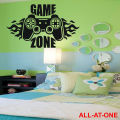 ALL-AT-ONE # 46 (" GAMING ZONE ") Self-Adhesive, Vinyl (pvc), Waterproof, Wall Decal, Art Sticker For Computer Room, Gaming Room, Bedroom, Their Door,  And To Gift Your Friends And Relatives.. 