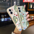 JIUMOO For vivo Y55s 5G Y72T 5G Case Cartoon Cute Dinosaur New Luxury Plating Phone Cases Square Edge Pattern Shockproof Soft Case Full Cover Camera Lens Protection Shell. 