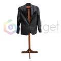 Wooden Hanger Coat Stand Natural Wood Color. 
