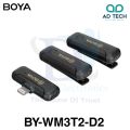 BOYA BY-WM3T2-D2 Mini 2.4GHz Wireless Microphone with Lightning Port for iOS Devices. 