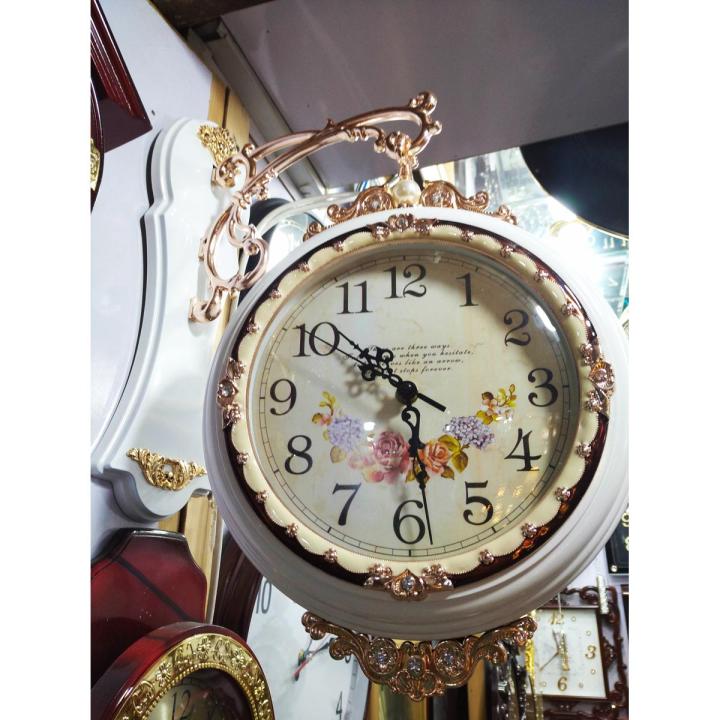 Wall Clock Double Sided (2 Clocks) Imported FANCY