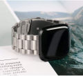 Replacement Stainless Steel Watch Band Strap For Fitbit Versa Fitbit Versa 2 Fitbit Versa Lite Metal Watch Band (Not For Versa 3 and Sense). 