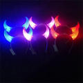Light up LED devil horns headband Unique Glowing devil headwear Flashing LED costume headbands for Party accessories. 