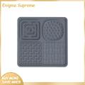 Enigma- Wet Food Pet Mat Interactive Slow Feeding Lick Mat for Pets Bpa-free Silicone Mat with Suction Grip for Peanut Butter Yogurt Kibble Perfect for Grooming Bathing Nail Trimming Large Size Extra Large. 