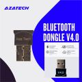 AzaTech Bluetooth USB Dongle USB Bluetooth Adapter Wireless Transmitter Receiver Plug and Play 4.0 CSR High Speed Dongle Wireless for PC Laptop Desktop Playstation. 