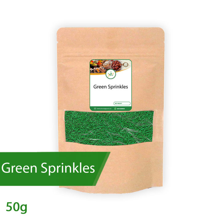 Green Sprinkle (Ice cream, Cakes, Cupcakes and Cookies Decoration) 50g