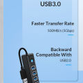 SpeedX Orico USB Hub 3.0 4 Ports Ultra High Speed Fast Data Transfer Rate USB Hub. 