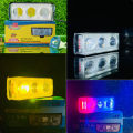 Waterproof Multicolor LED Triple bulb light,Dolphin Projector Spotlight With Flashing 6 Functions For Bike Car Jeeps White Yellow Mix Flash Bar Light - 3 Wires, Police light, Lens Fog Lights for Motorcycles and Cars, White Yellow Blue Red,. 