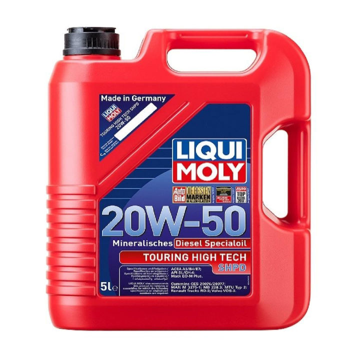 Engine oil Liqui MolyTouring High Tech Diesel Special 20W-50 (5L) Especially designed for diesel engine