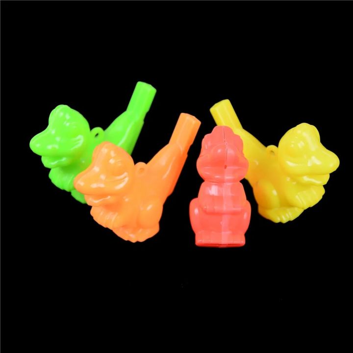 【Simple 3C】2pcs Cartoon Dinosaur Baby Kids Birthday Christmas Gifts Water Whistle Interactive Funny Game Toys