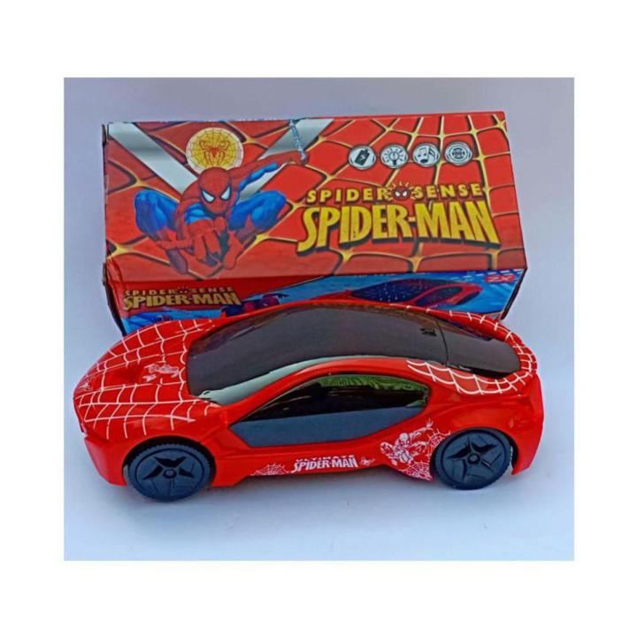 3D Famous Spiderman Car With Light and Music For Kids