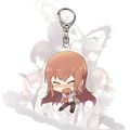 Steins Gate Anime Key Chain Women Makise Kurisu Okabe Rintarou Keychain Man Acrylic Key Ring Pendant Cute Key Holder Ornament. 