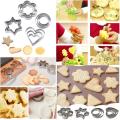 Pack of 12 Stainless Steel Cookies Cutter Set/Fruit & Vegetable Shape Cutter for Decoration. 