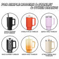Cover For Stanley Tumbler Lids Replacement Lids Secure Fit Travel Tumbler Lid 40 OZ Compatible Adventure Quencher Lids  Lid Spill Proof 40oz Cup Cover for Outdoor Use Travel Accessory Adventure Gear. 