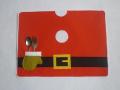 Christmas table mat double thicker 40X30CM yellow belt buckle. 