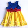 Snow White Cotton Dress For Baby Girl. 