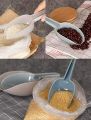 Scoop Set of 3, Multi-Purpose Plastic Kitchen Scoops Bar Scooper for Canisters, Flour, Powders, Dry Foods, Candy, Pop Corn, Coffee Beans. 