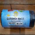 Garbage Bags For Dustbin Pack Of 35 18 X 24 Inch / Garbage Bag Art # SS-GB1 (1 Roll / 35 Bags). 