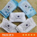 Soft Creme Cotton Baby Wipes - Pack of 5. 