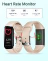 HUAKUA Fitness Tracker Watch with Heart Rate/Sleep Monitor, Waterproof Watch with Alarm Clock, Calorie Step Counter, Pedometer Health Smart Watch for Women Men, Call Message Notifications (Yellow). 