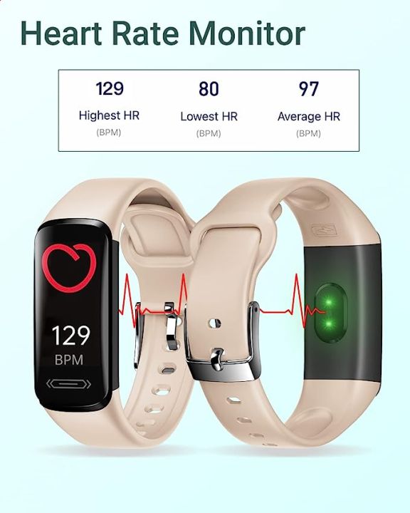 HUAKUA%20Fitness%20Tracker%20Watch%20with%20Heart%20Rate/Sleep%20Monitor,%20Waterproof%20Watch%20with%20Alarm%20Clock,%20Calorie%20Step%20Counter,%20Pedometer%20Health%20Smart%20Watch%20for%20Women%20Men,%20Call%20Message%20Notifications%20(Yellow)%20-%20Image%203