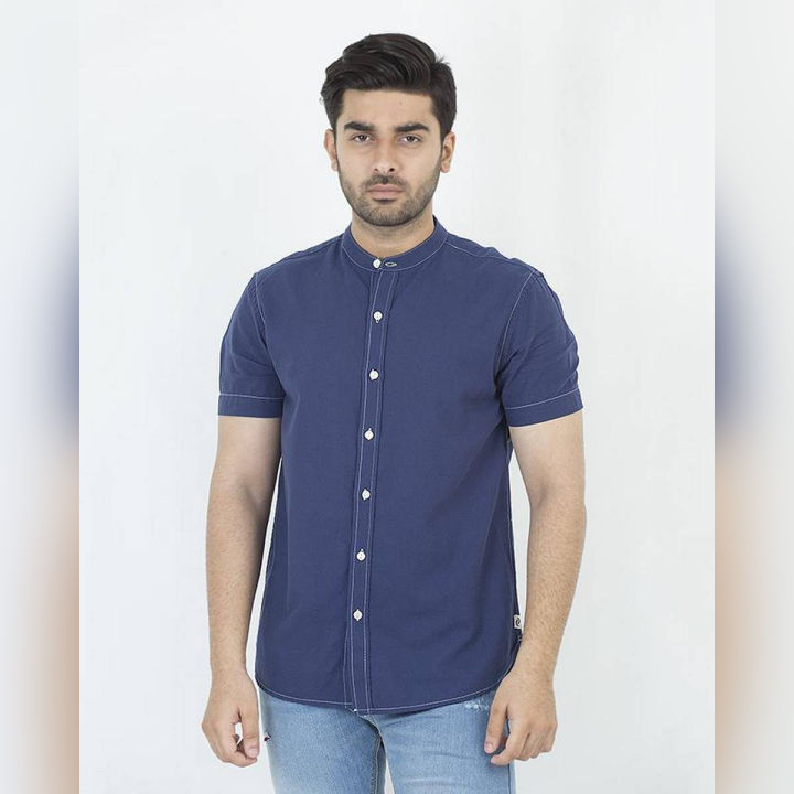 Denizen Mandarin Collar Short Sleeve Shirt High Shirts Men 77878-0004