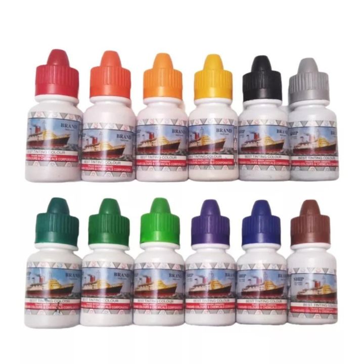 Tinter Colors for Chalk, White Cement, Tiles & Lime ETC | BLACK TINTER | GREEN TINTER | BROWN TINTER | RED TINTER | YELLOW TINTER | BLUE TINTER | VOILET TINTER
