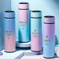 Imported Temperature Water Bottle Temperature Display Vacuum Insulated Water Bottle 500ML, Thermos Flask Stainless Steel Coffee Cup Thermal Mugs Hot And Cold Water Bottle School Kids Water Bottle. 