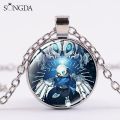 Hot Video Game Undertale Necklace Glass Photo Cabochon Pendant Sans Papyrus Cosplay Jewelry S For Boy Girls. 