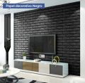 Self adhesives 3d brick wall stickers living room decor foam waterproof wall paper. 