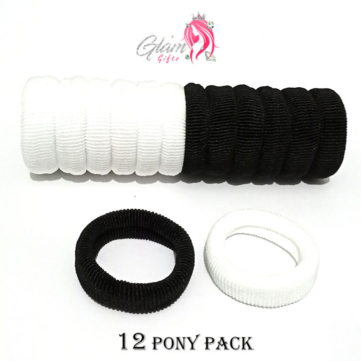12pcs%20Black%20&%20white%20Pony%20Band%20for%20Girls%20Hair%20Accessories%20Head%20wear%20-%20Image%203