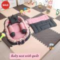 Cotton, Multi Baby Sleeping Bed-5 Pcs with Comforter. 