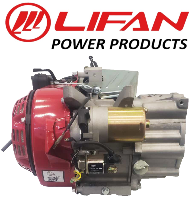 LIFAN Generator Engine LF168FD-1 - 196cc - Long Thin ( Patli )  Shaft - with Self - for Replacement in 2 kVA to 3.5 kVA Generators