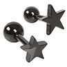 1 Pair Uni Pentagram Pattern Alloy Ear Stud Earring Jewelry Charms for Party. 