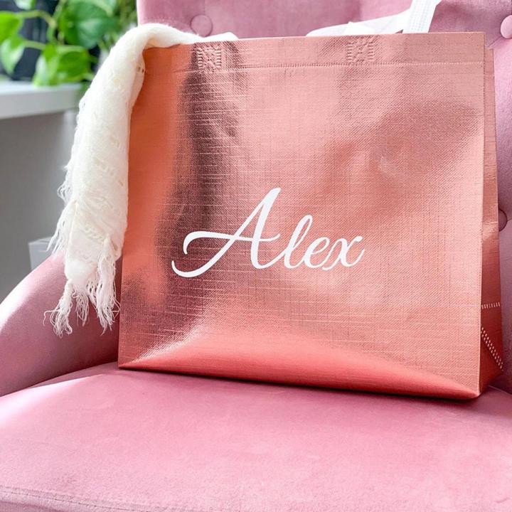 Personalized Bridesmaid Gift Bags Party Favors Bridal Party Totes Bridesmaid Proposal Tote Gift Bags Bride To Be Wedding Gifts