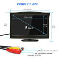 5 Inch 800X480 TFT Screen Monitor with Dual Mounting Bracket for Car. 