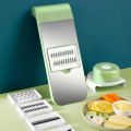 5 in 1 Mandolin Slicer, Multi-function Vegetable Cutter, Stainless Steel Food Slicer, Vegetable Peeler for Small Work in the Kitchen KS. 