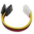 4 Pin Ide Molex To 15 Pin 2 Serial Sata Hard Drive Power Adapter Cables 3.5 Inch Sata Hard Disk Computer 4pin To 15pin Ide Cable. 