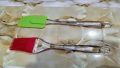 Spatula and Pastry Brush Set, Oil Brush for Cooking Silicon,Silicon Brush for Kitchen. 