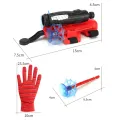 Spiderman Web Shooter Toy with Action Figure Kids Plastic Spiderman Launcher Gloves Wrist Toys Set Gift For Kids Spider Web Shooting Game BABA TOYS Gloves with Action Figure Wrist Toy Set, Movie Theme, Plastic & Nylon Material. 