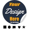 Custom Stickers with Your Own Logo Design Any Size Material Vinyl PVC Personalized Label Roll Waterproof Adhesive Name Stickers. 