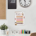 Prayer Tracker for Adult and Kids Namaz Planning Laminate with board duster marker. 
