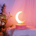 Creative Romantic Crescent Moon Night Light LED Bedside Decorative Table Lamp Living Room Luminous Toy Decorations Birthday Gift. 