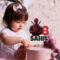 Personalised Digital Cake Topper Deadpool Theme topper for Birthday Party Celebration & Cake Decoration. 
