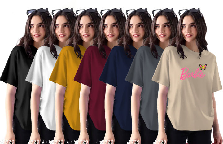 Drop Shoulder Oversized Girls' T-Shirt: Perfect Blend of Comfort and Style for Casual and Night Wear, Setting Trends Across Pakistan"