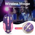 Breathing LED USB Wireless Optical Mouse 2400dpi Mute PC Laptop Computer 6 Buttons Gaming Mice for OW DVA overwatch Dropship. 