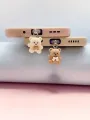 Mobile phone dust plug  with new teddy bear accessory decoration, suitable for Type-C Port, Type-C dust Plus For Mobile phone. 