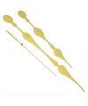 WALL CLOCK HANDS/NEEDLES METALLIC- GOLDEN (HANDS ONLY). 