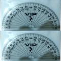 Student Geometry / D / Mathematical D / Protractor /Plastic Protractor 180 Degree Transparent D (2 Pcs). 